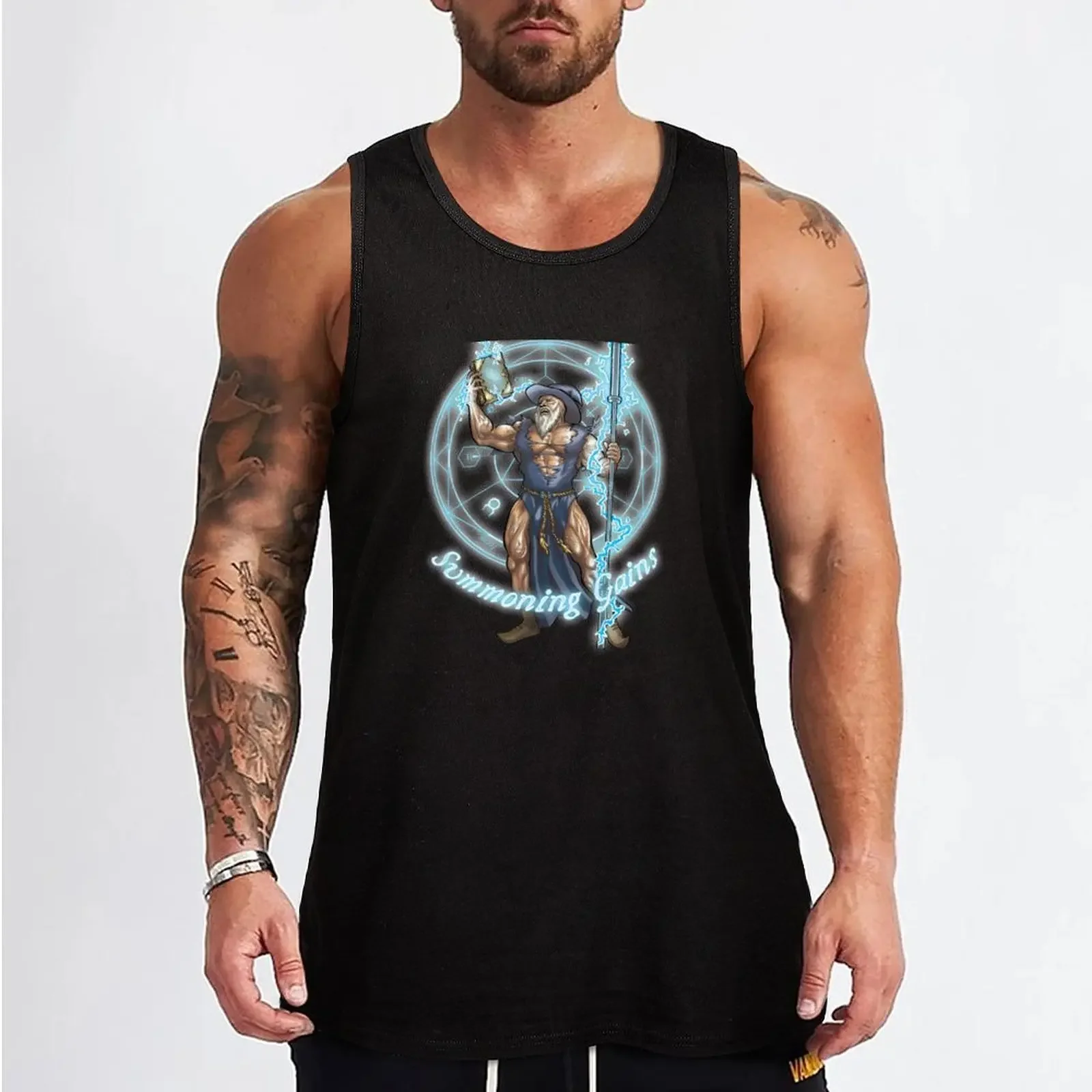 New Summoning Gains Tank Top bodybuilding men t shirts