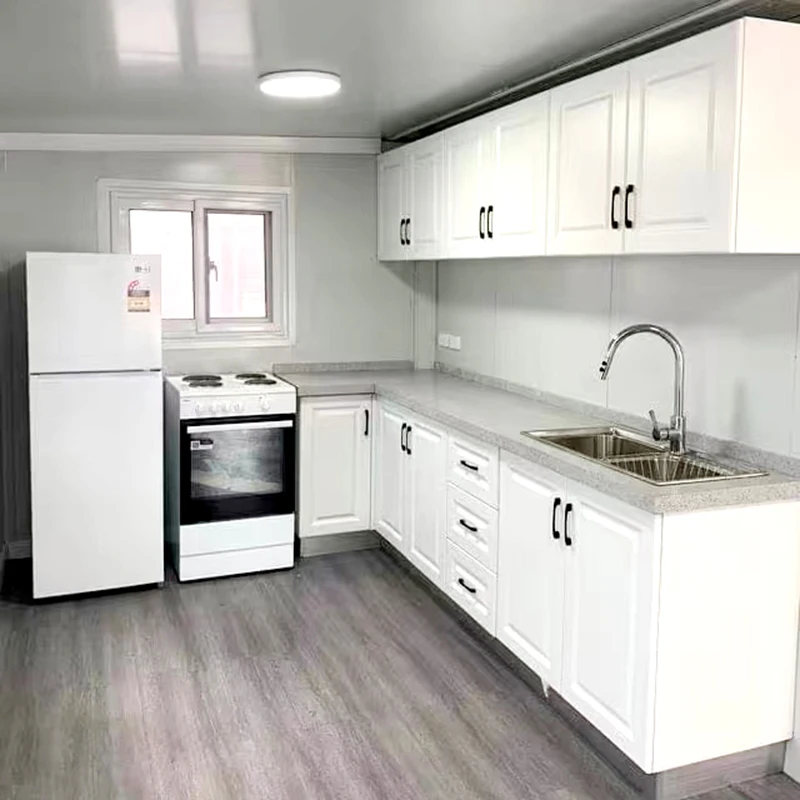 Prefab Folding Home Container Double Wing Extension Room 20 Ft 40 Ft Set Made Sandwich Panel Houses Shops Offices Villas