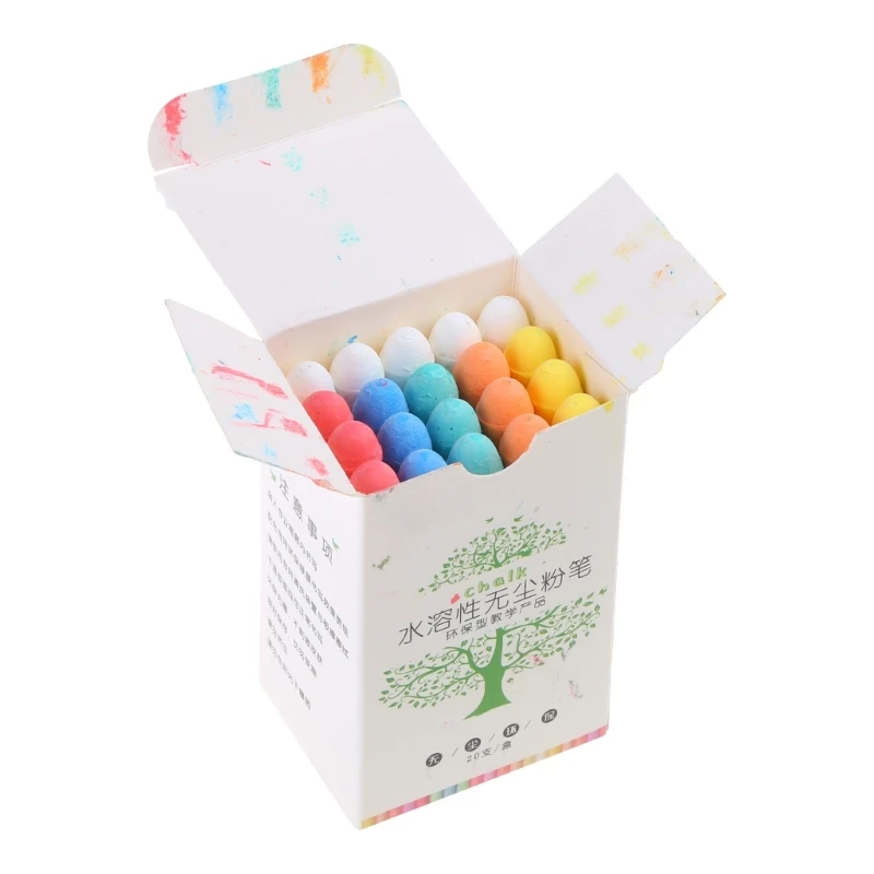 Washable Sidewalk Chalks Dust Solid Water Chalk for Outdoor Art Play Dropship