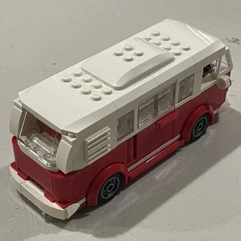 

MOC-84759 Мини-маленький классический T1 городской автобус, строительные блоки, модель 284, деталиMOC, креативные строительные блоки для мальчиков и детей на день рождения, игрушка в подарок