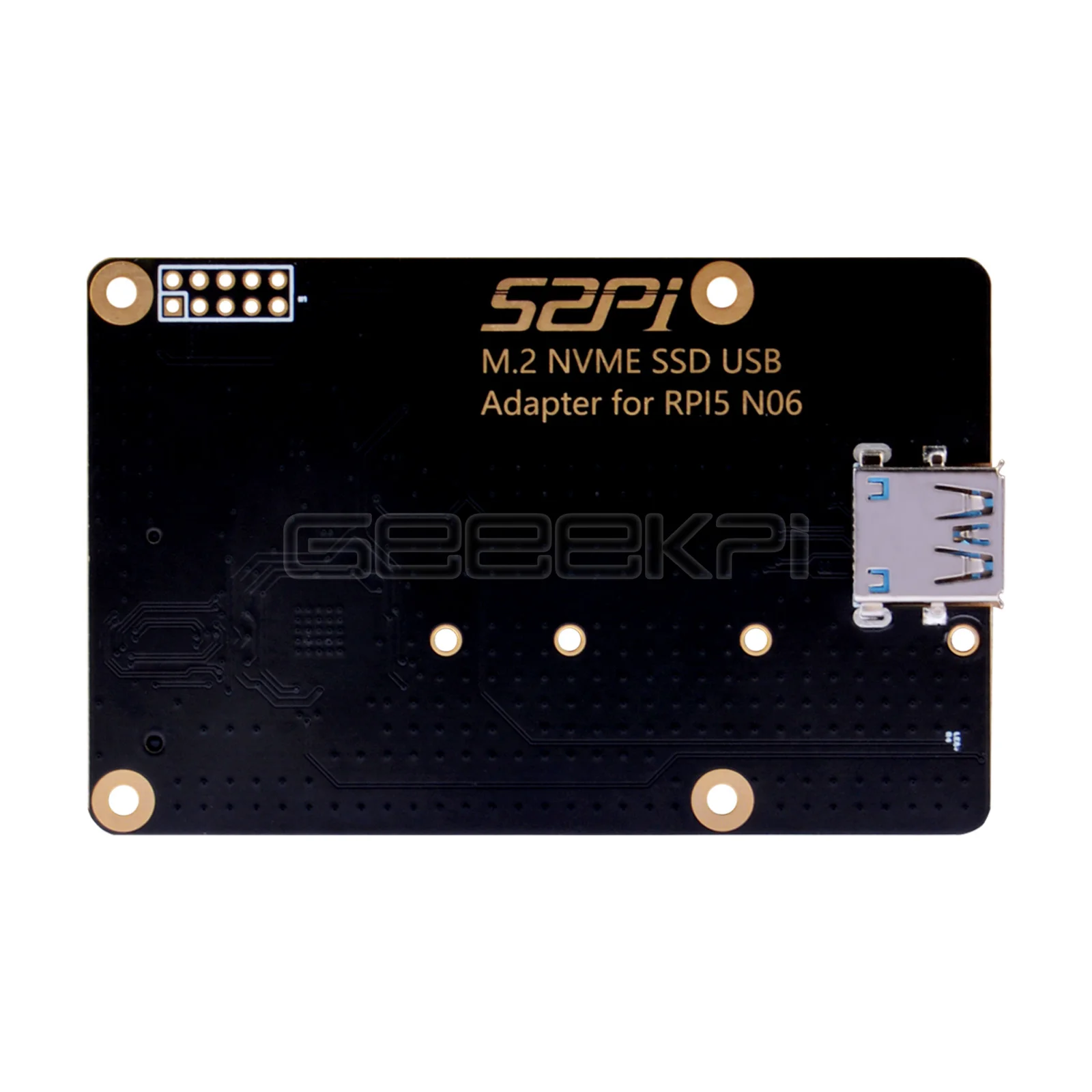 

USB-адаптер GeeekPi N06 M.2 NVME SSD для Raspberry Pi 5 2230/2242/2260/2280