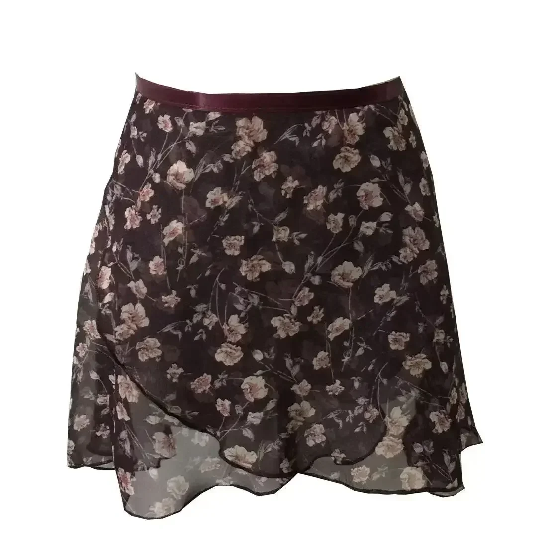 Gonna grembiule da balletto per adulti 2023 nuovo fiore in chiffon pratica body abbigliamento da ballo ragazze stampa floreale tutu di balletto vestito da ballo