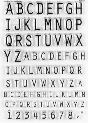 English Background  Clear  Stamp Cutting Die seal for DIY Scrapbooking / Album Decorative Clear Stamp  A8100