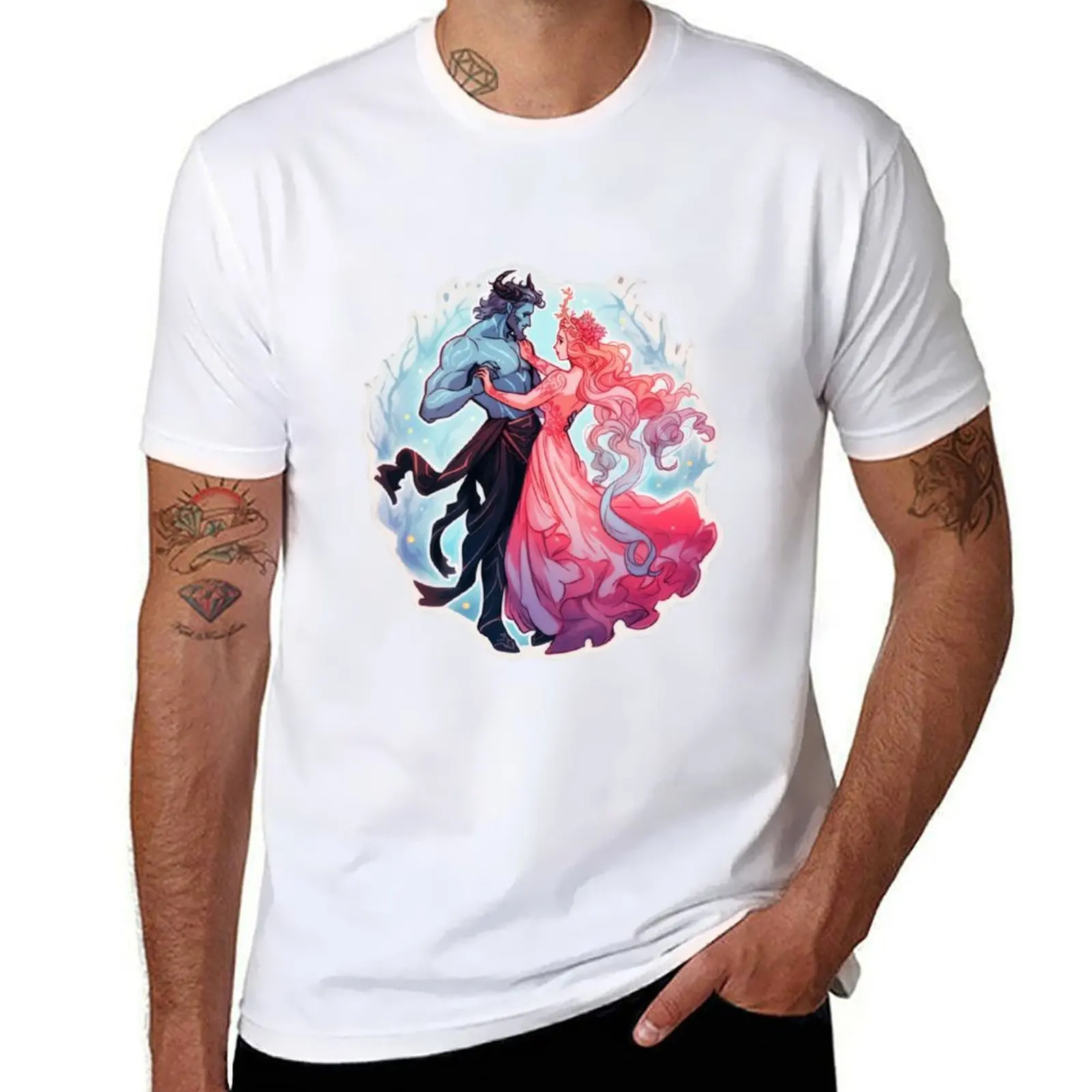 

Hades and Persephone - Mythical Romance T-Shirt t shirts for man pack cotton man t shirts high quality luxury brand T-Shirt