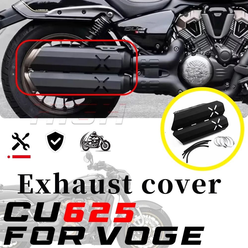 For VOGE CU625 Guard Cover Exhaust Anti‑Scald Decorative Protector for 625cu cu625