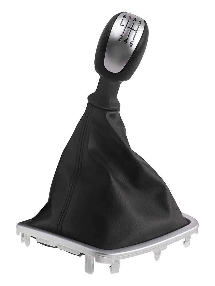 Car Interior Upgrade Leather Shift Knob Gear Shift Collar For Renault Easy Installation Process For 2007-2015 Models