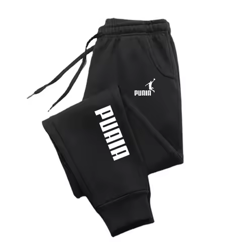 PUAIA Print Men's Pants Autumn/Winter New Sport Jogging Trousers Fitness Loose Fit Clothing Solid Color Outfit Streetwear Pants product image