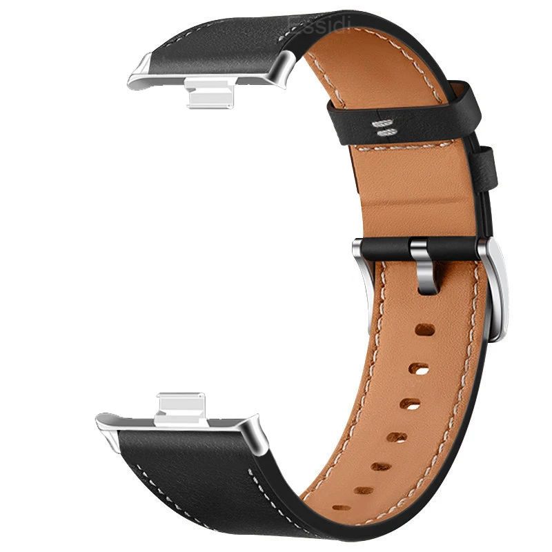 حزام ساعة جلدي لساعة Xiaomi Mi Band 9 Pro/Mi Band 8 Pro، حزام معصم للرجال والنساء لساعة Redmi 5/Redmi Watch 4
