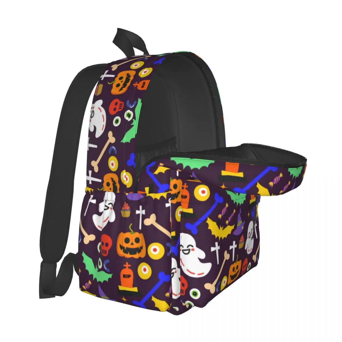 Halloween Theme Large Capacity Student Backpack Casual Fashion School Bag(1)