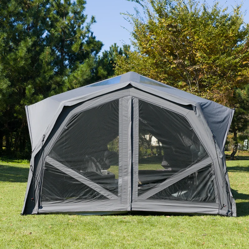 Coody Hubshelter Pro Gray Cotton Inflatable Tent 4-6 Person 4 Season Portable Outdoor Camping Hiking Shelter