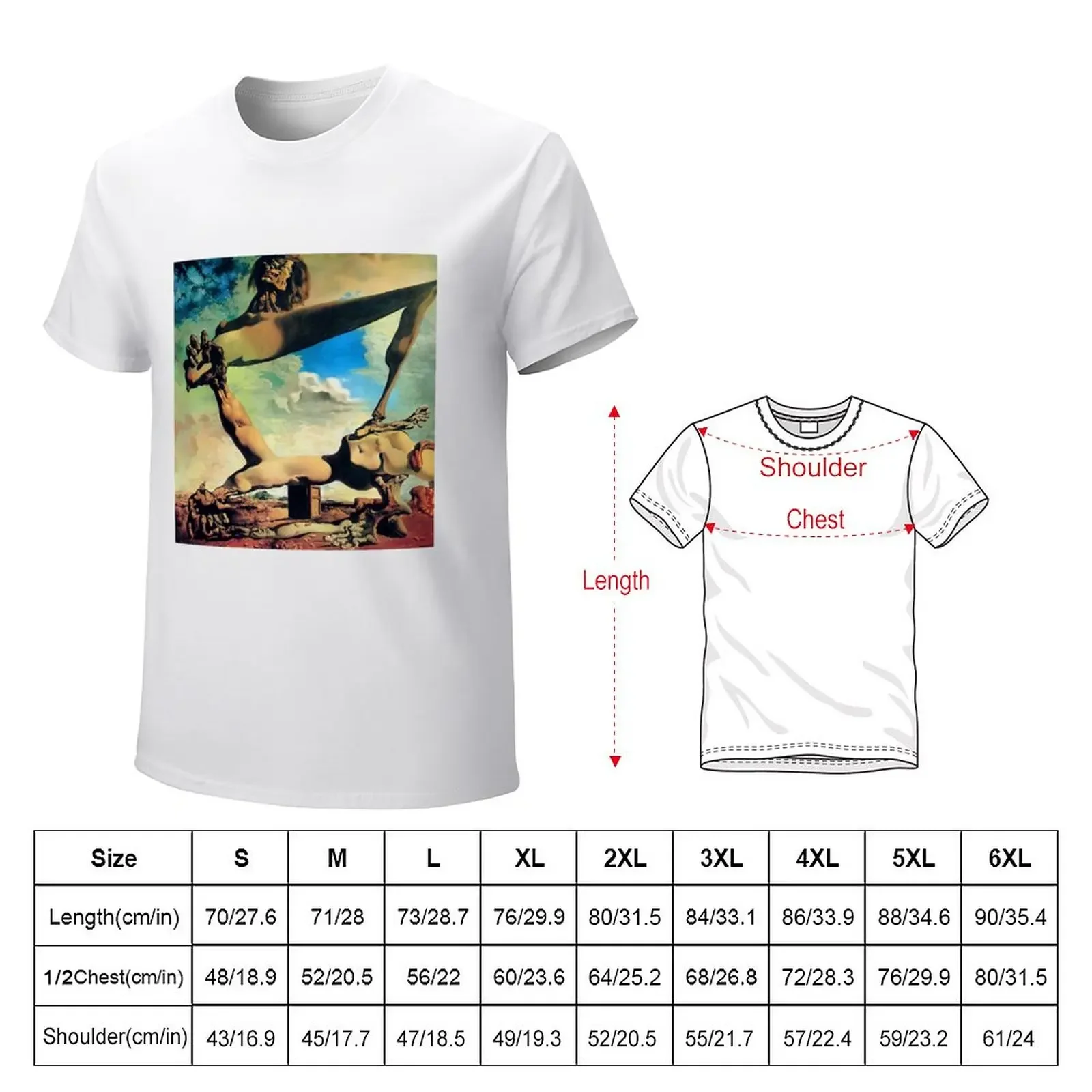 Salvador Dali T-Shirt boys animal print tops mens plain t shirts