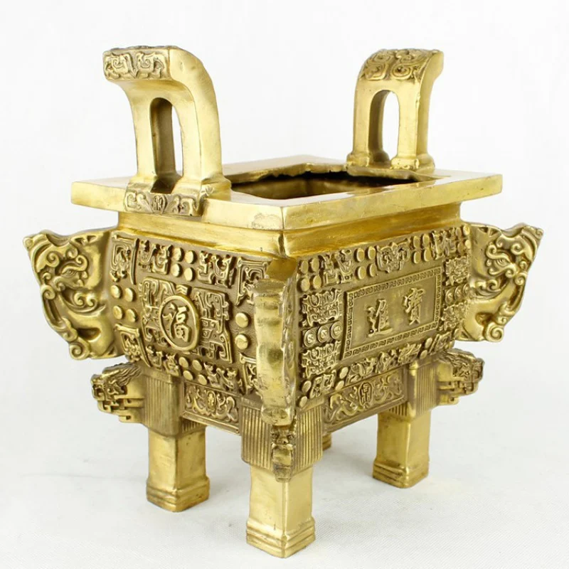 Guyunzhai Brass Tripod Business Office Decoration Opening Gift