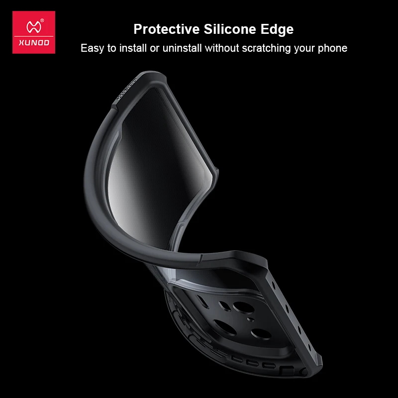 Xundd-カメラとスクリーン保護付きの携帯電話ケース,指紋防止バックカバー,エアバッグ内蔵,vivo x100 pro