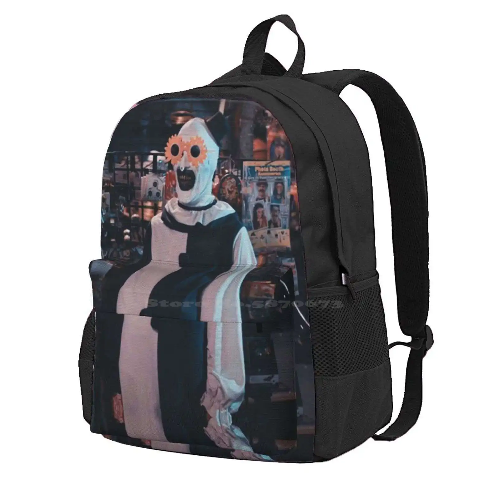 Terrifier 2 Hot Sale Schoolbag Backpack Fashion Bags Art The Clown Clowns Trending Horror Movie Horror Art Movie Art Scary