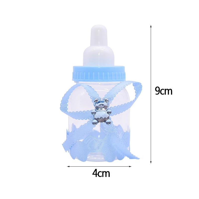 12 Chiếc Mini Bình Bú Bé Gái Bé Trai Cho Bé Thuận Hộp Gói Christening Lễ Rửa Tội, Các Bữa Tiệc Socola Quà Tặng Túi