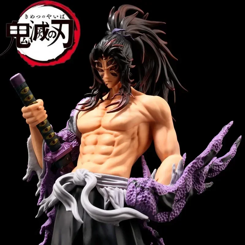 Hot Quality Demon Slayer Blade Shine Led Anime Figure Yoriichi Kokushibou Daki Douma Inosuke Figurine Collection Model Toy Gift