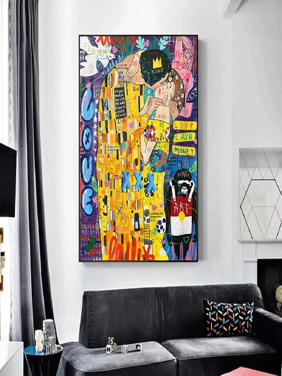 Famous Artist Portrait Graffiti Posters Print  Singers Star Pop Art Canvas Painting  Street Wall Art Picture for Living Room Dec