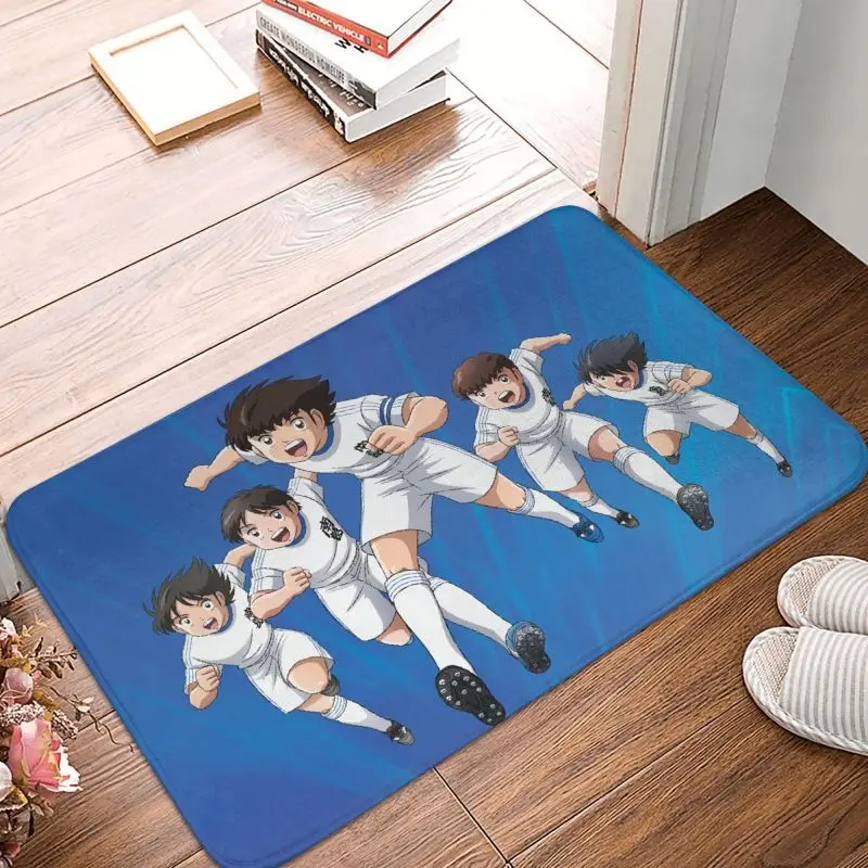 Personalized Captain Tsubasa Newteam Doormat Mat Anti-Slip Anime Japanese Football Bath Kitchen Toilet Rug Carpet 40*60cm