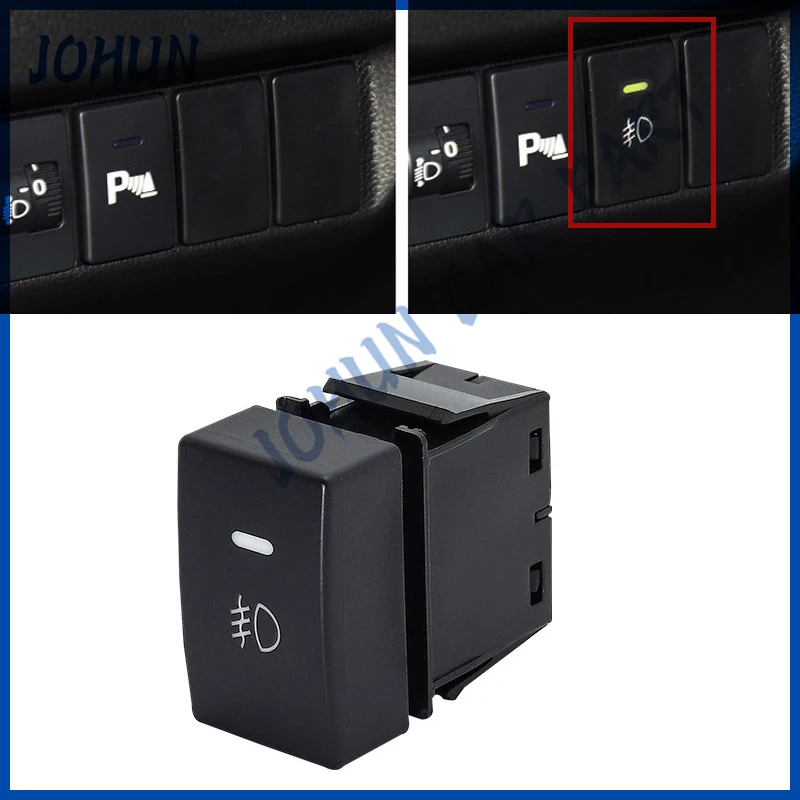 1PC Car LED DRL Light Power on Off Fog Lamp Switch Button for Honda Fit HRV VEZEL Pilot 2017 2018 2019 2020 2021 Car Accessories