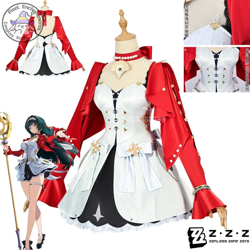 Juego popular Zenless Zone Zero Lyra's songstress Astra Yao disfraz de Cosplay anime vestido para mujer Halloween Comic Con conjunto completo