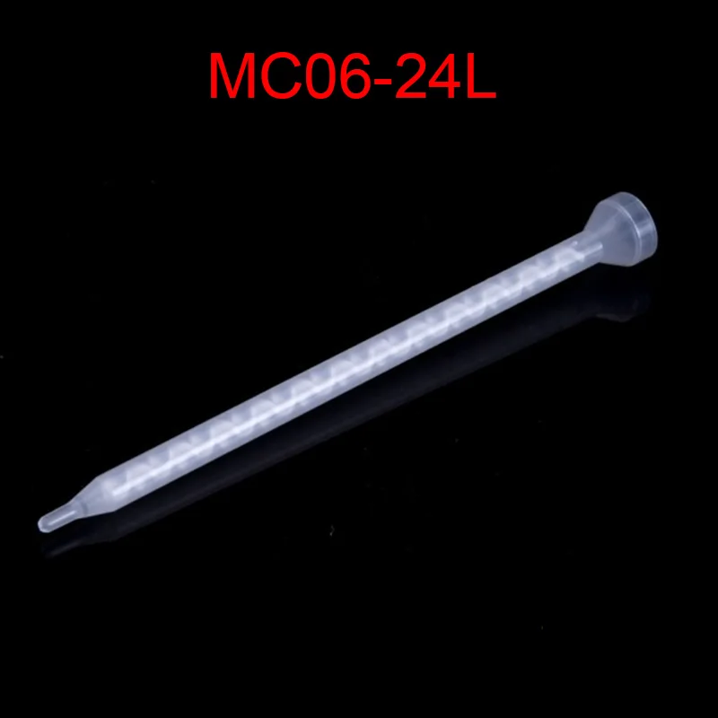 

30PCS MC06-24L mixing nozzle AB glue static mixing tube epoxy resin adhesive mixing nozzle