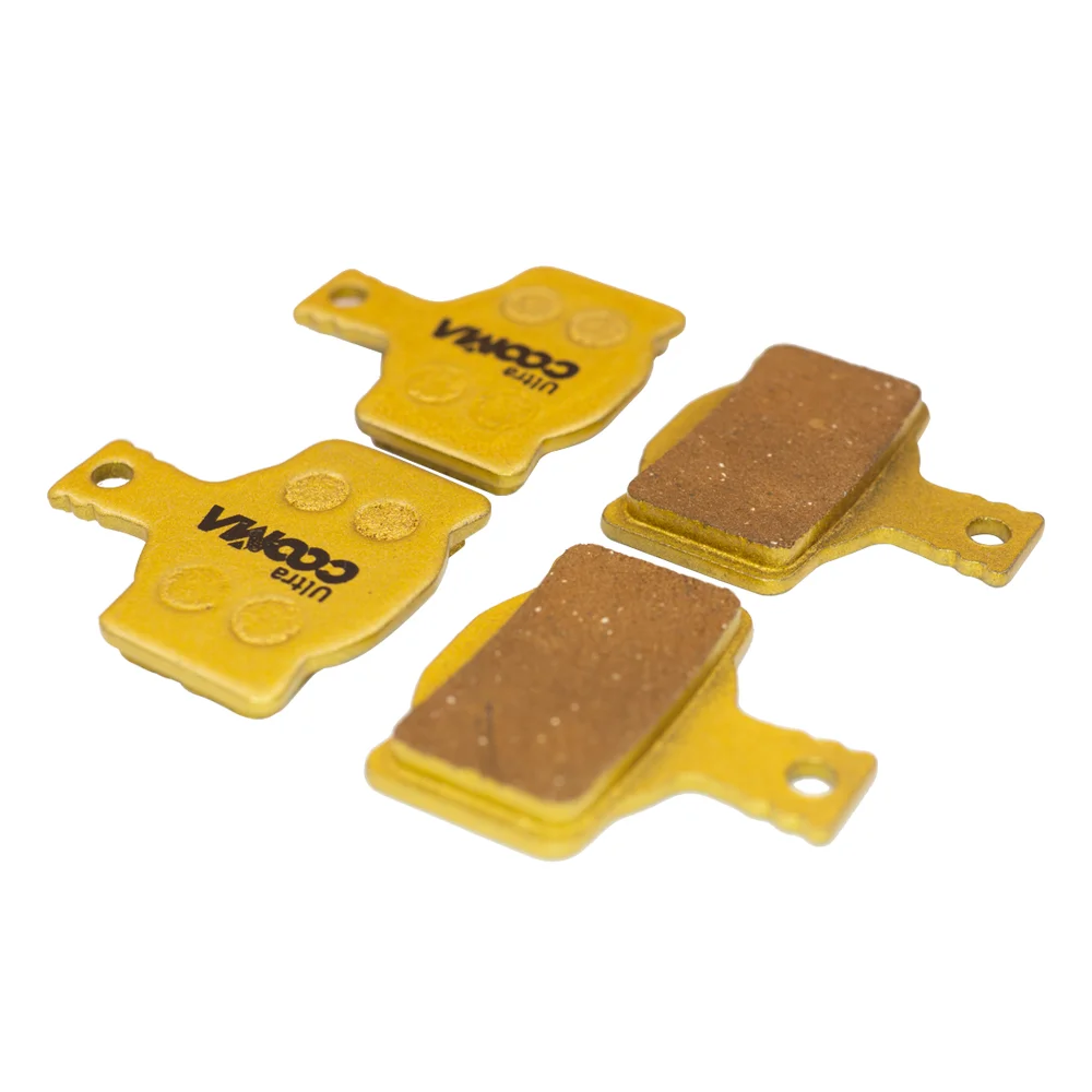 Bicycle Disc Brake Pads For Magura MT2 MT4 MT6 MT8 Calipers, 4 Pairs, Gold Full Metal