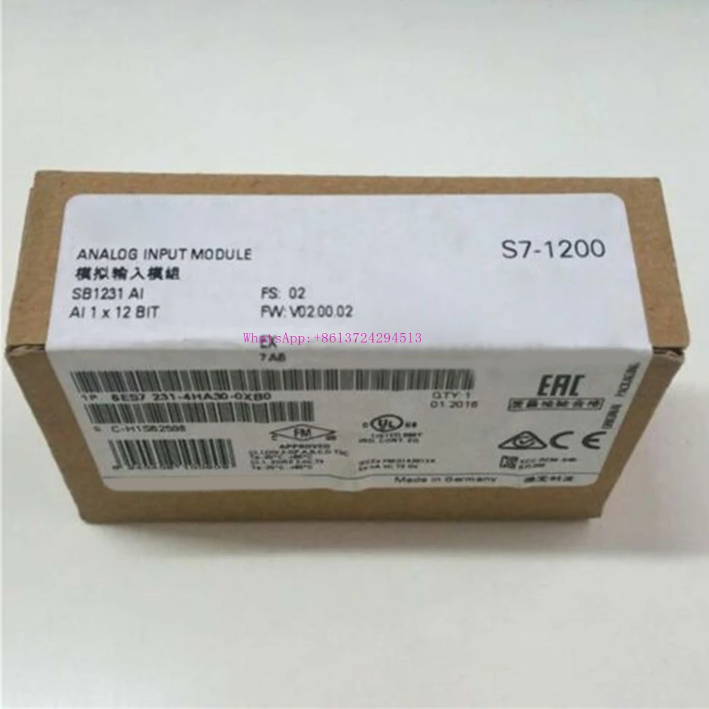 New for Siemens 6ES7231-4HA30-0XB0 6ES7 231-4HA30-0XB0 Analog Input Module in Box