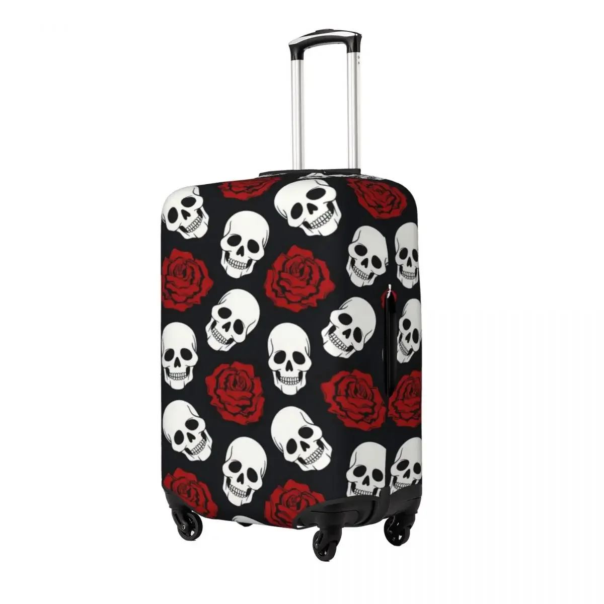 ผ้าคลุมฝุ่นป้องกันกระเป๋าเดินทางมีความยืดหยุ่นพิมพ์ลายฮาโลวีน, อุปกรณ์เสริมกระเป๋าเดินทางขนาด18-32นิ้ว