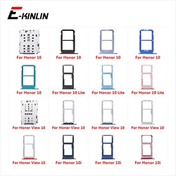 Sim 카드 소켓 슬롯 트레이 리더 커넥터 마이크로 SD 어댑터 컨테이너 화웨이 명예보기 10 라이트 10i