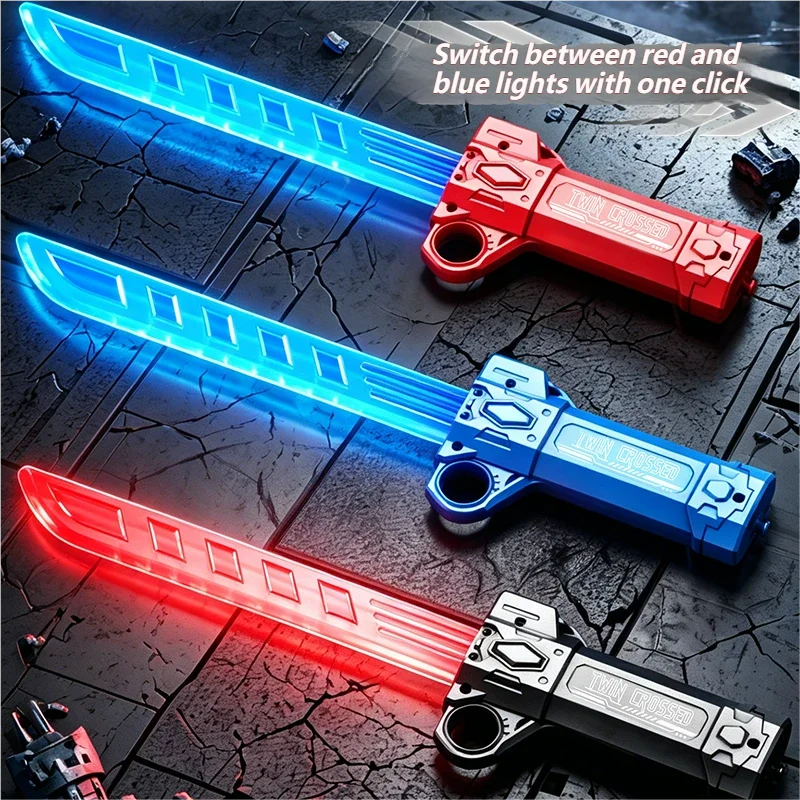 Outdoor Toy Bright Sword Multi-Color Flash LED Light Shine Cosplay Rotate Sword Toy Party Family Interactive Toy For Kids Adult view 6