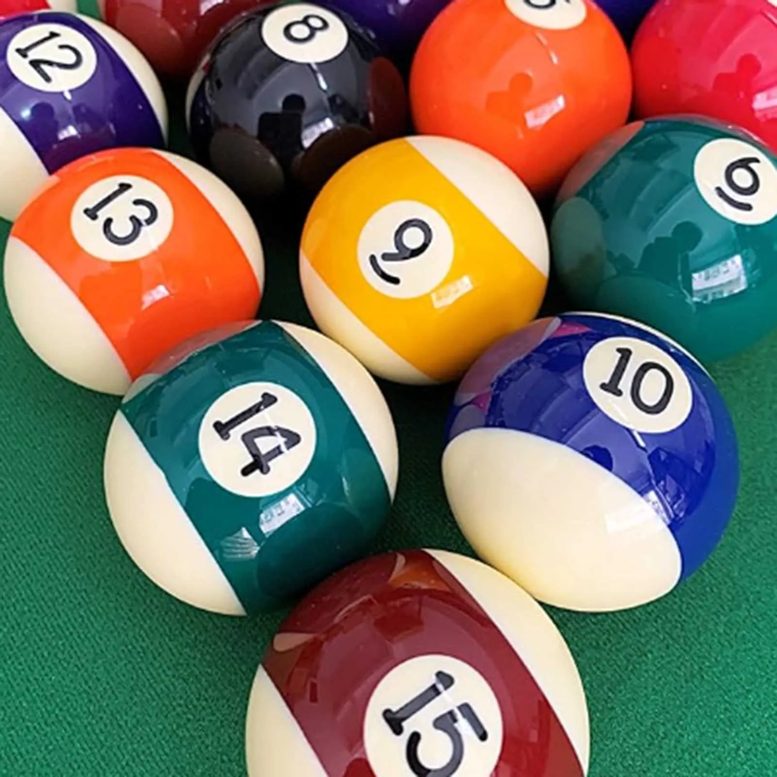 Children Billiards Table Balls Set American Number Resin Pool Ball Replacement Good Toy for Your Entertainment