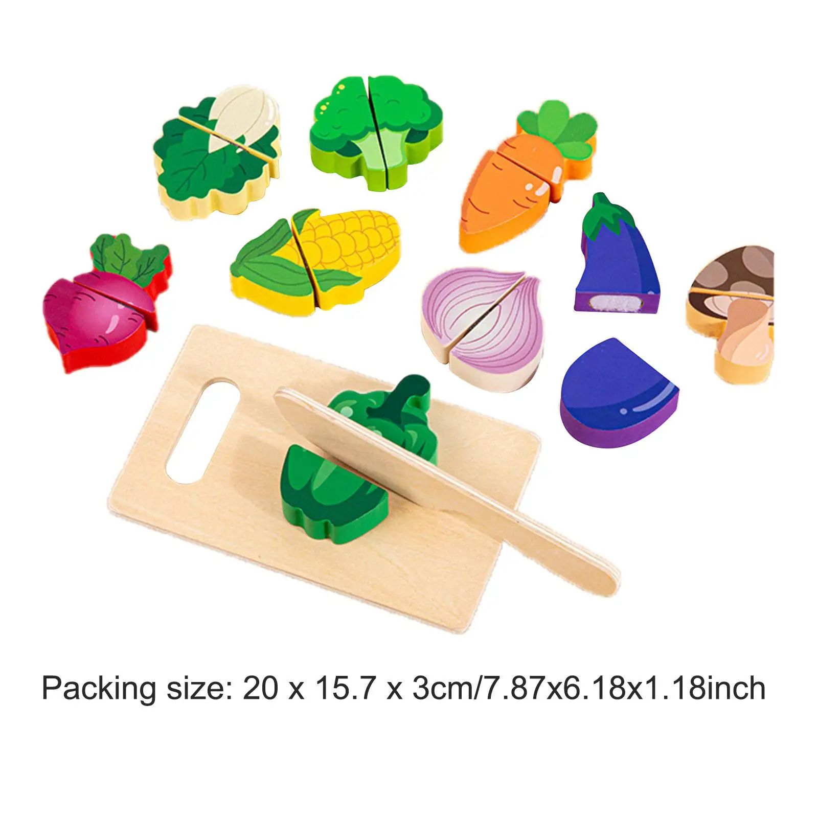 Juego de corte de madera para niños, juguete de alimentos, juego de rol de simulación, juguete de desarrollo