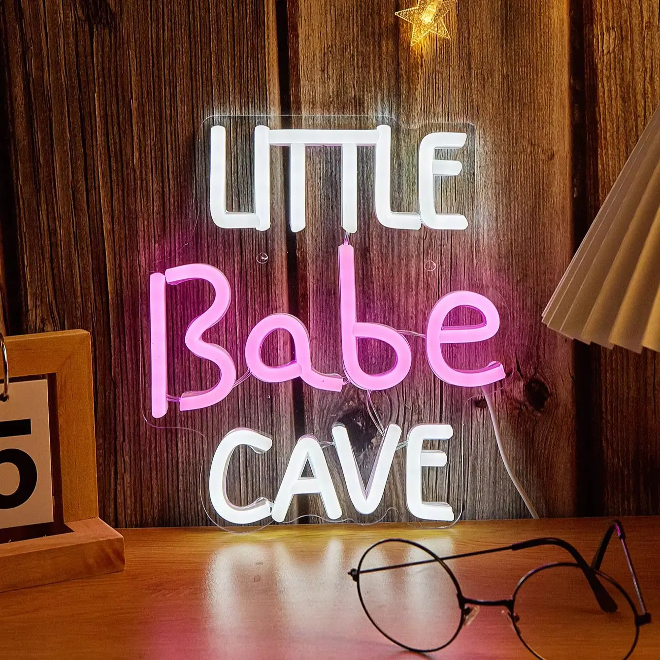 Chi-buy LED Neon  Little Babe Cave  USB Powered Neon Signs Decor Lamp Signs Birthday Gift Wall Art For Bedroom Room Bar Shop
