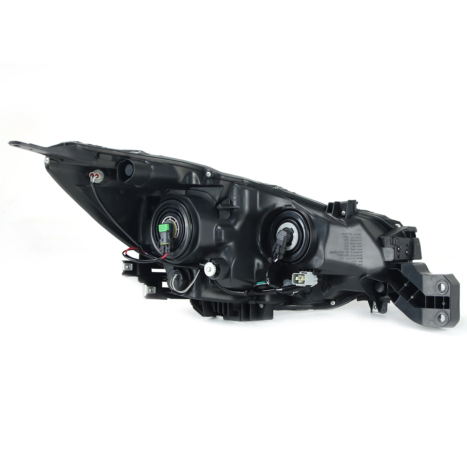 1 * مجموعة المصابيح الأمامية اليسرى لـ 15-17 Subaru Legacy/Outback Chrome/Black Housing