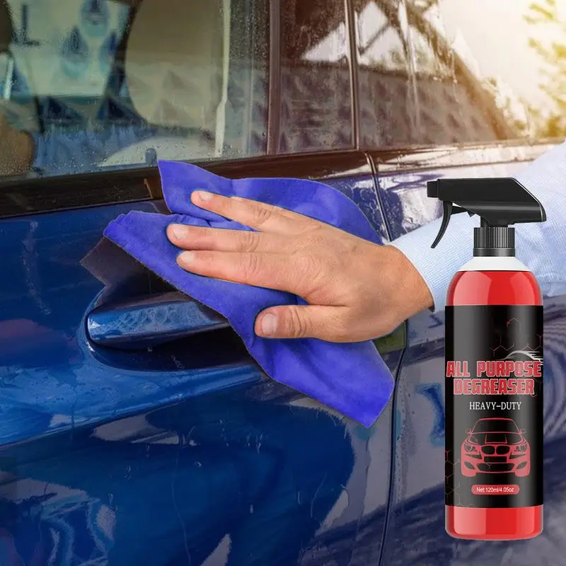 Spray detergente per auto da 120ml agente lucidante per carrozzeria automobilistico multiuso ruote potenti affidabili per la pulizia della manutenzione delle auto