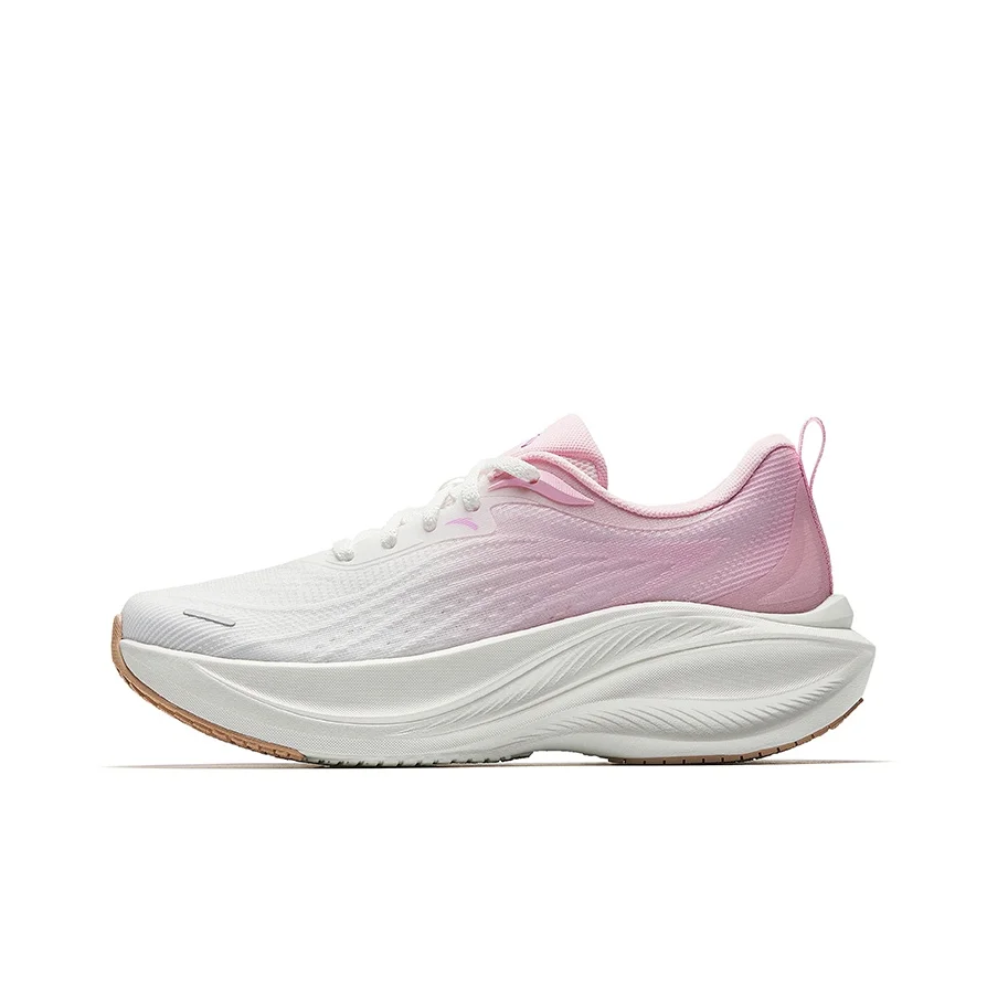 

Anta Abrasion Resistant, Breathable, Lightweight Low top Sprint Running Shoes Women's White Pink 122525535-1