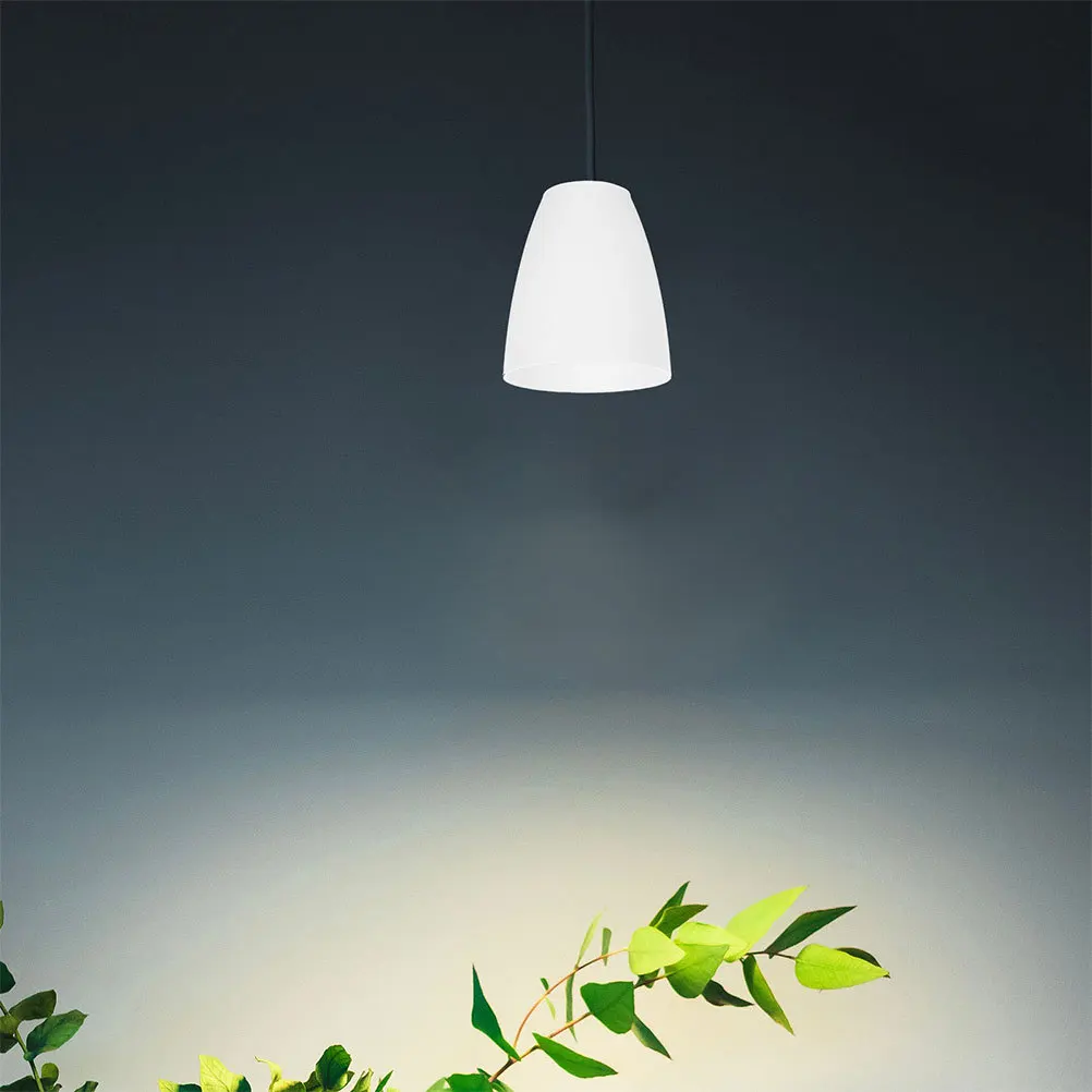 

4Pcs White Plastic Flat Mouth Lampshade E14 Lamp Holder Easy Install Ceiling Floor Lamp Shade Kit Lampshade Replacement