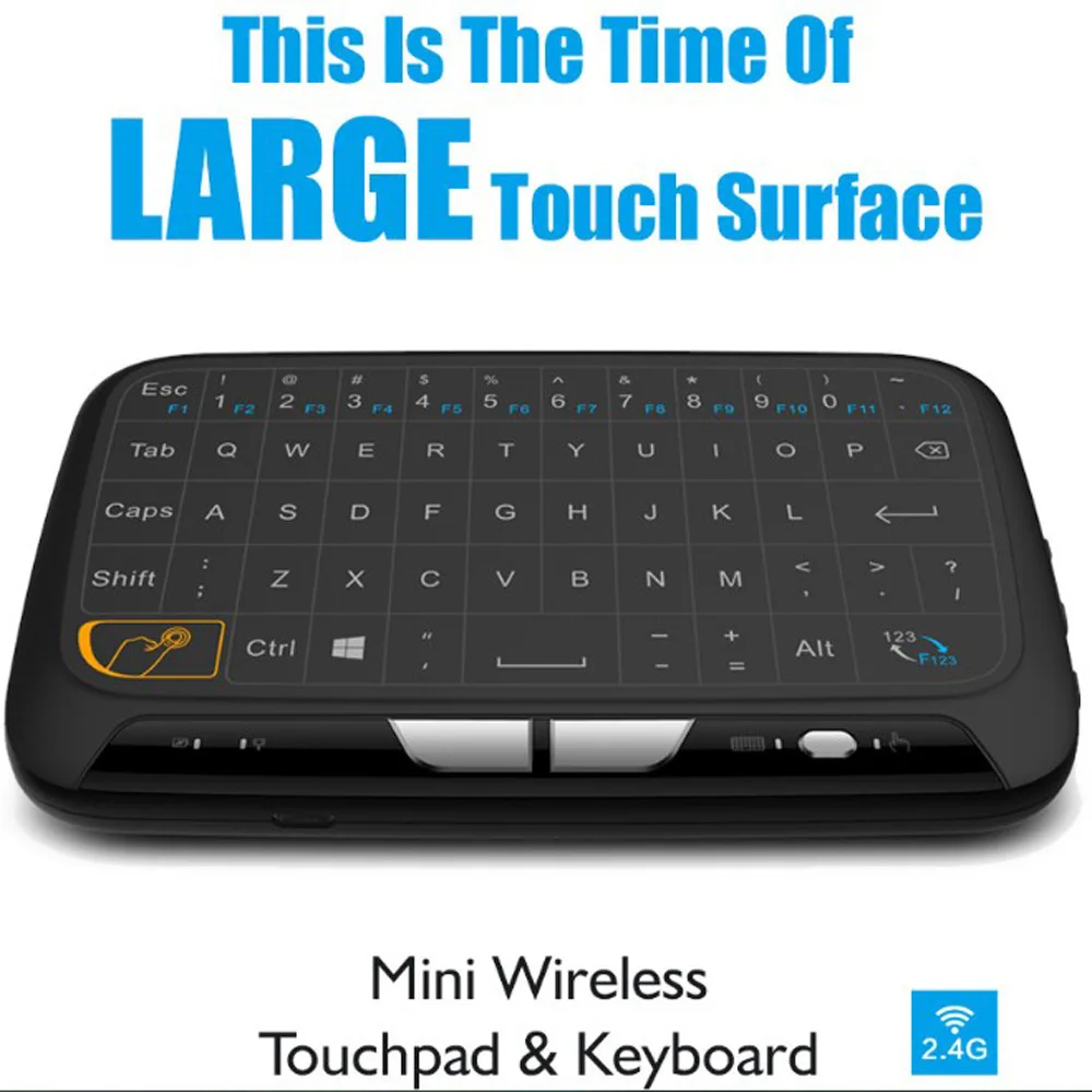 

Mini Wirelss Touchpad Keyboard Rechargable USB Ergonomic Keyboard With Backlight Gaming Portable Keypad For Laptop PC TV Box