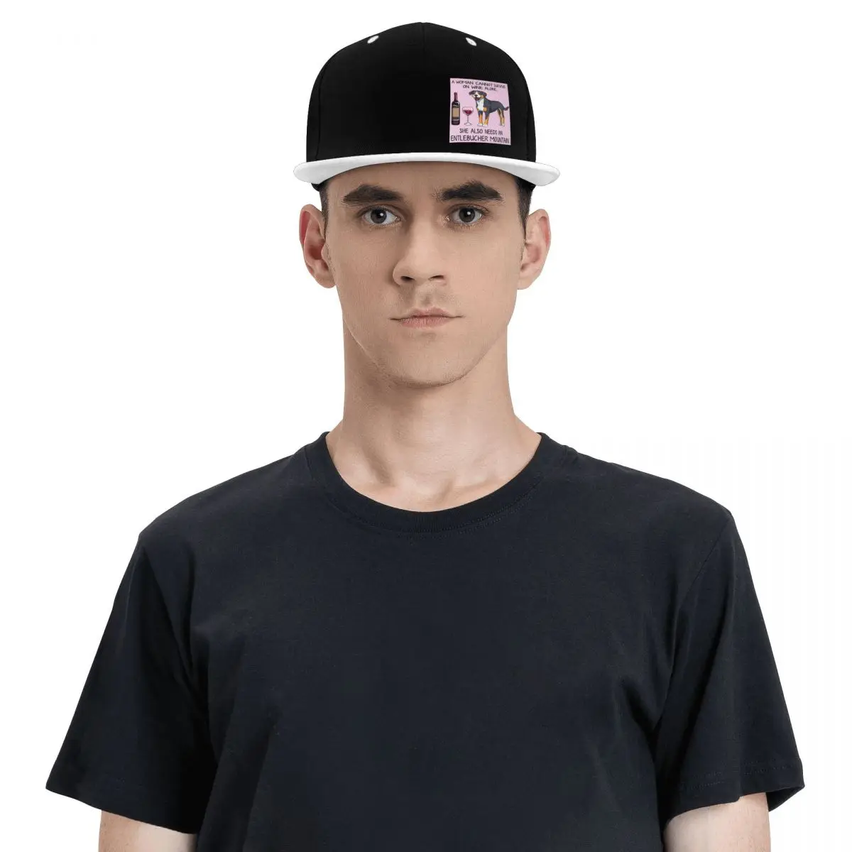 Baseball Hats Entlebucher Mountain Dog And Wine Funny Gift For Dog Mom Outdoor Summer Sports Baseball Caps Hip Hop Cap Casquette