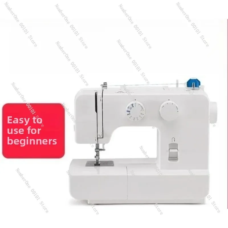 1409 Desktop Multifunctional Household Sewing Machine, Heavy Duty Electric Lockstitch with Edge Trimmer for Fabric
