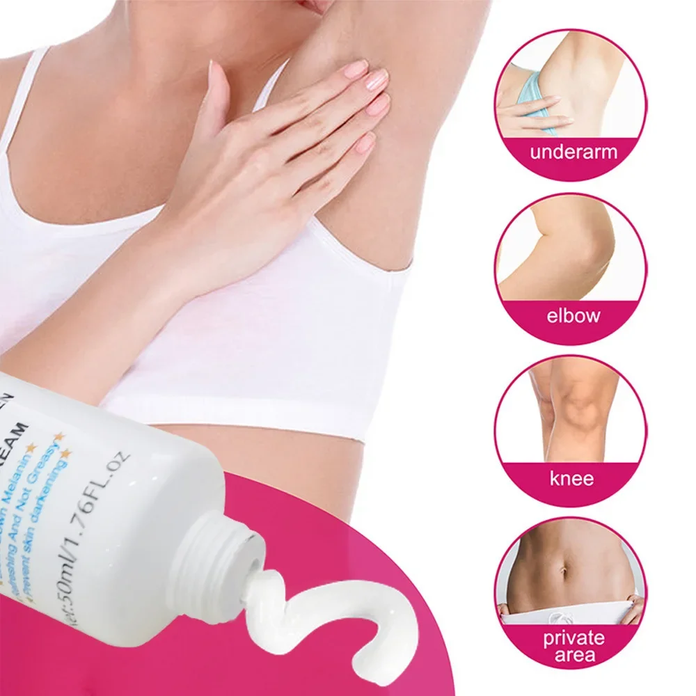 Private Parts Whitening Cream Armpits Knees Butt Inner Thigh Underarm Intimate Area Pink Cream Brighten Moisturizing Body Care