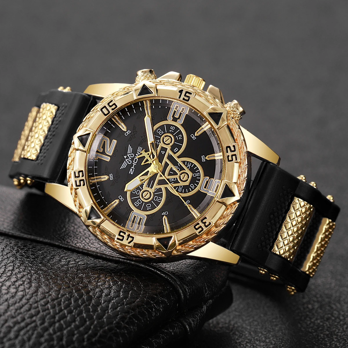 패션 아랍어 다이얼 남성용 쿼츠 시계 실리콘 밴드 남성 - Men Accessories For Wrist 리뷰 및 가격