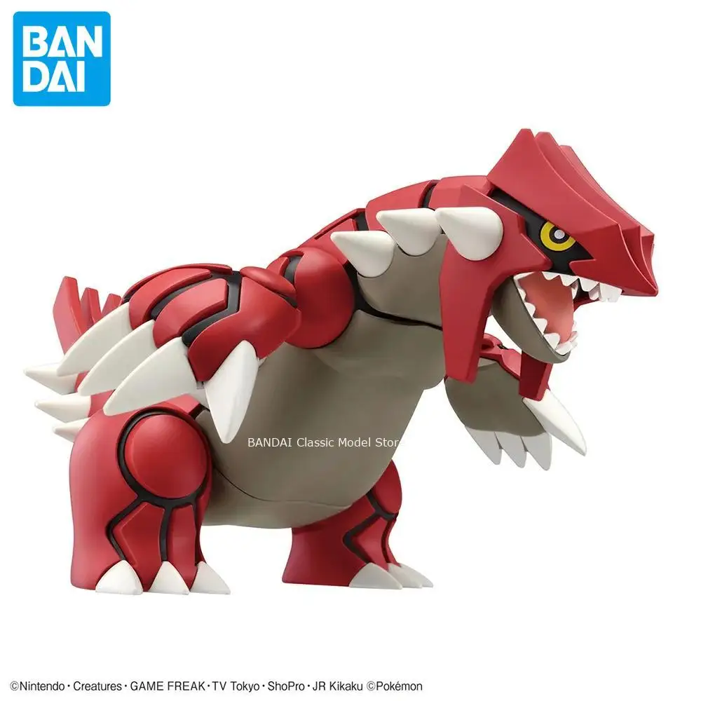 Bandai Pokmon Plamo Series Groudon, modelo de ensamblaje de bricolaje, juguetes, figuras originales, regalo de cumpleaños para niños