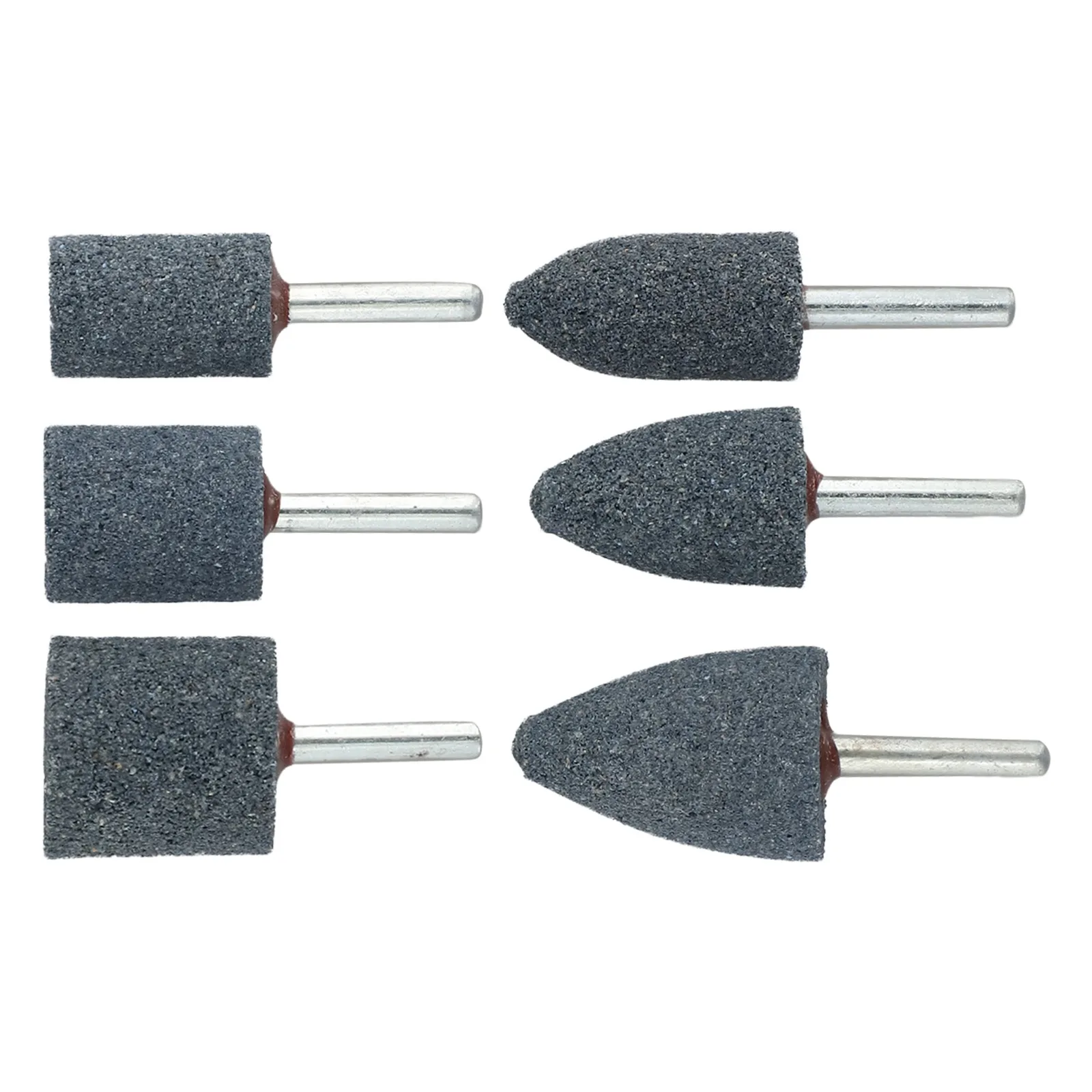 Rotary Tool Grinding Wheel Head Set with 6mm Shank Abrasive Mounted Stones for Cleaning Polishing and Deburring Metal Surfaces