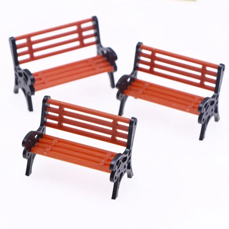 Miniature Bench Chair Figurines PVC Crafts Mini Garden Decor Micro Landscape DIY Doll House Accessories
