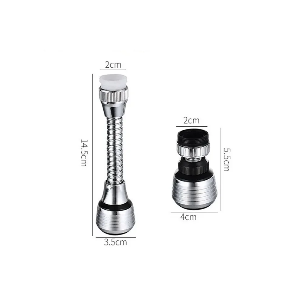 360 Degree Kitchen Faucet Aerator Swivel Adjustable Dual Mode Sprayer Filter Diffuser Water Saving Nozzle Faucet Connector