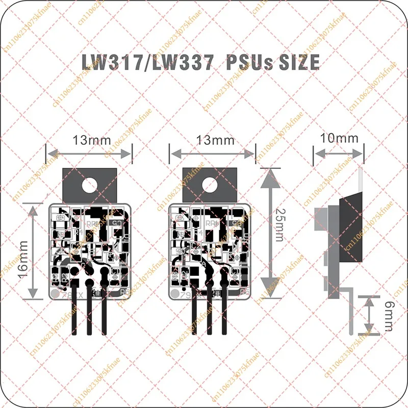 for Linghu LW317 Linear Voltage Regulator | Fully Discrete High-Speed Module, Direct Drop-in Replacement for LM317 & LT317