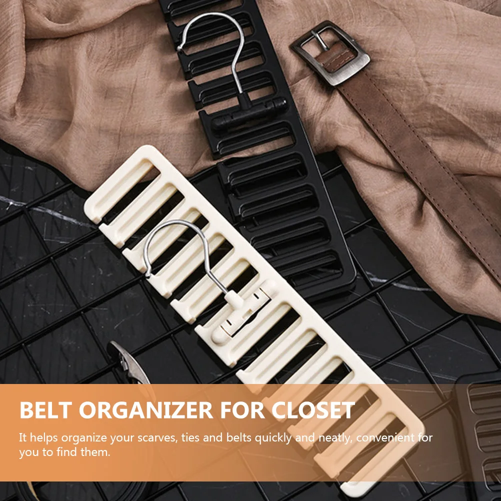 

3pcs Belt Organizer for Closet Scarf Hanger Multi Function Tie Storage Rack Space Saving