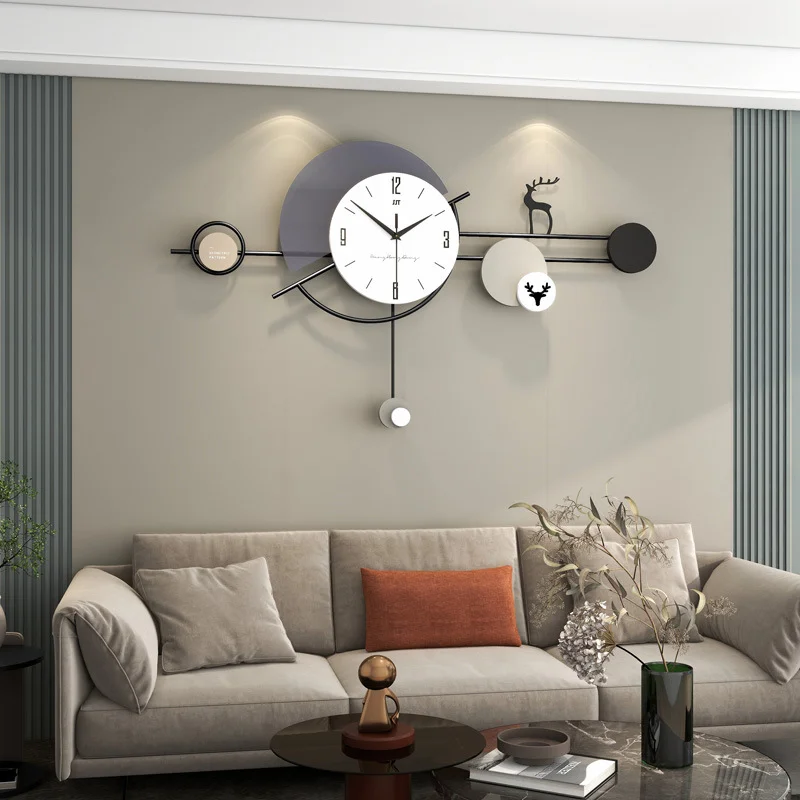 

Luxury wall clock living room clock home decoration dining room clock wall hanging simple and creative wall hanging clock