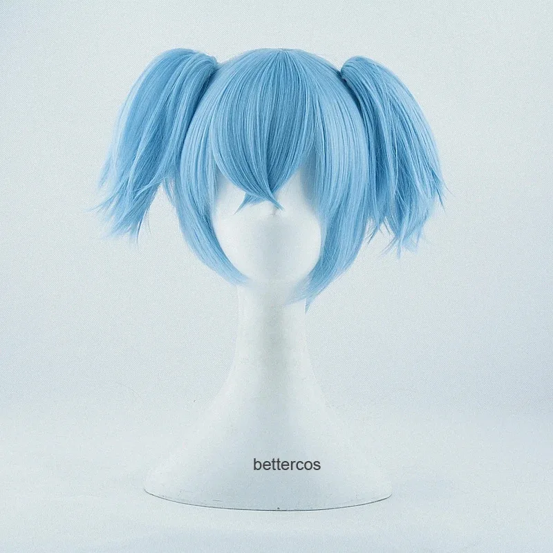 Pelucas de Anime Assassination Classroom, peluca Shiota Nagisa, cola de caballo con Clip para la cara, peluca de pelo sintético resistente al calor para Cosplay